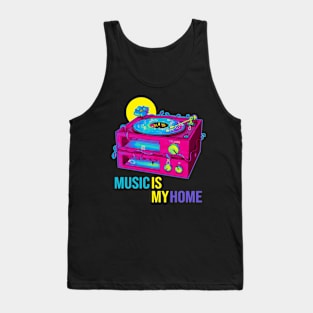 Record Player (CMYK Variant) Tank Top